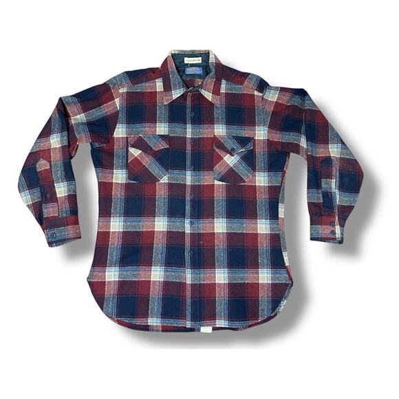 Pendleton Other - Vintage Pendleton 100% Virgin Wool High Grade Western Wear Plaid Shirt L